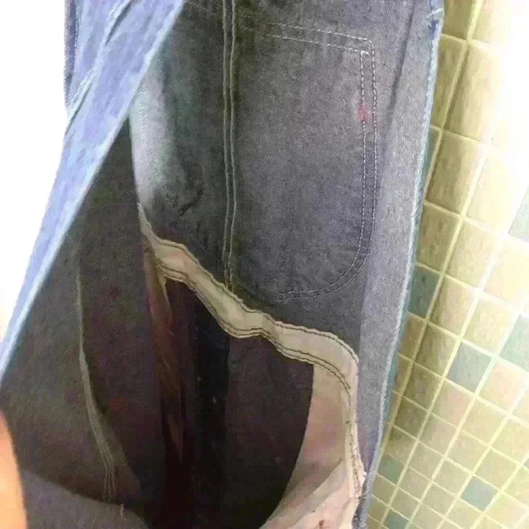 Red Kap Blue Jean Cotton Overalls with Red thread - Picture 11 of 12